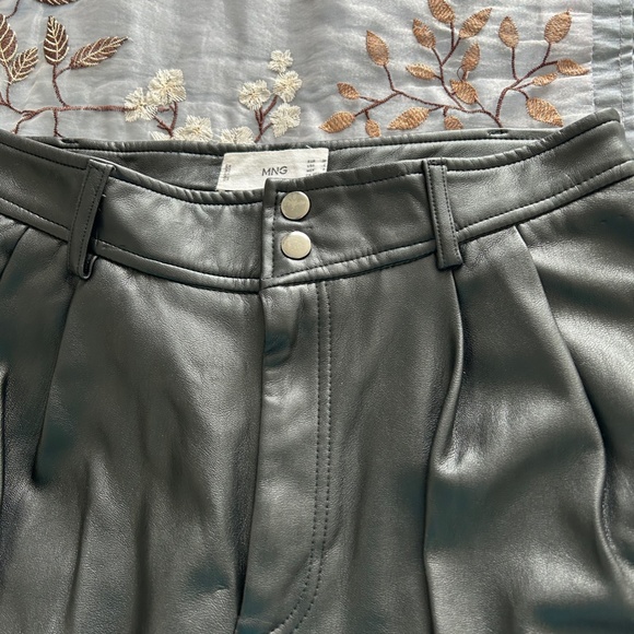 Mango Soft Faux Leather Pants - Picture 5 of 6
